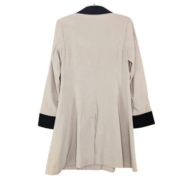 Vtg 90s Desert West Sherry Holt Western Duster Coat XS Faux Suede Sheriff Star - Picture 2 of 11